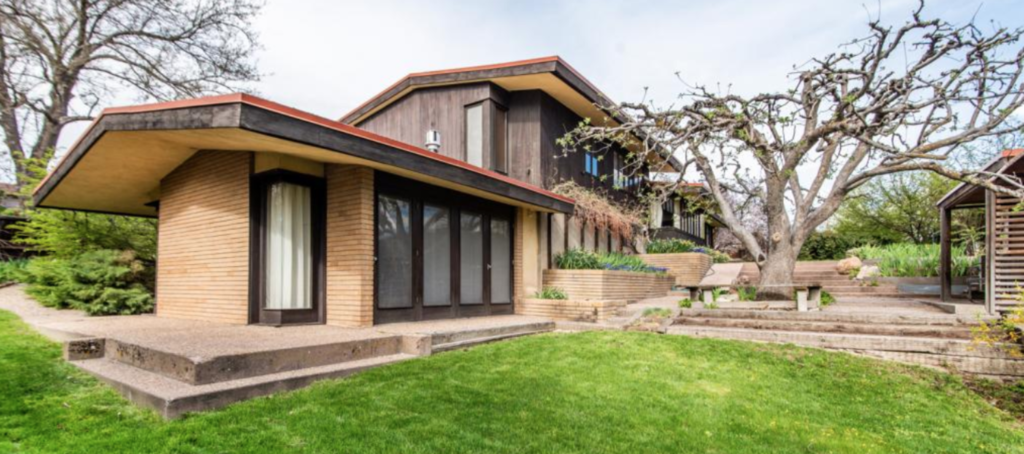 A home inspired by Frank Lloyd Wright is up for sale for $540K