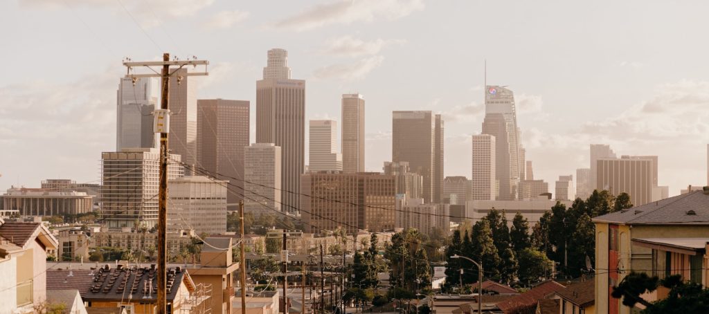 Los Angeles buildings skyline California