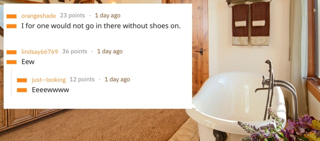 A carpeted bathroom? Woman's shocked Reddit post goes viral