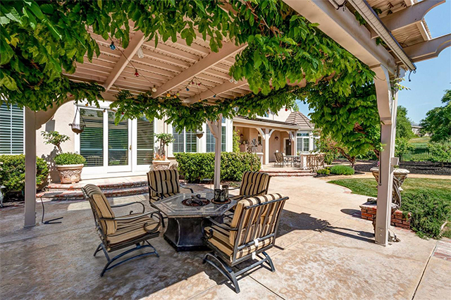 Luxury home patio