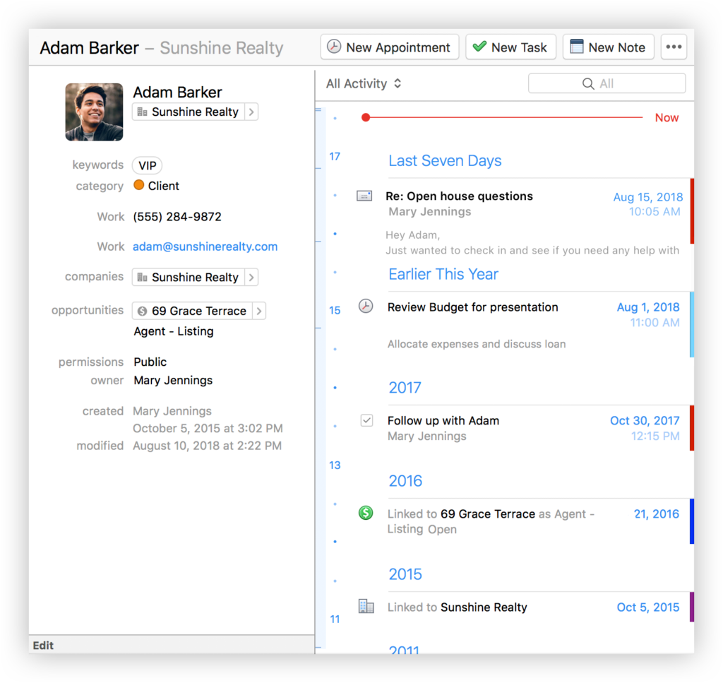 daylite 6 user activity log
