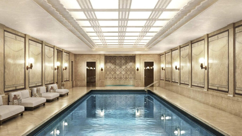indoor pool in luxury home