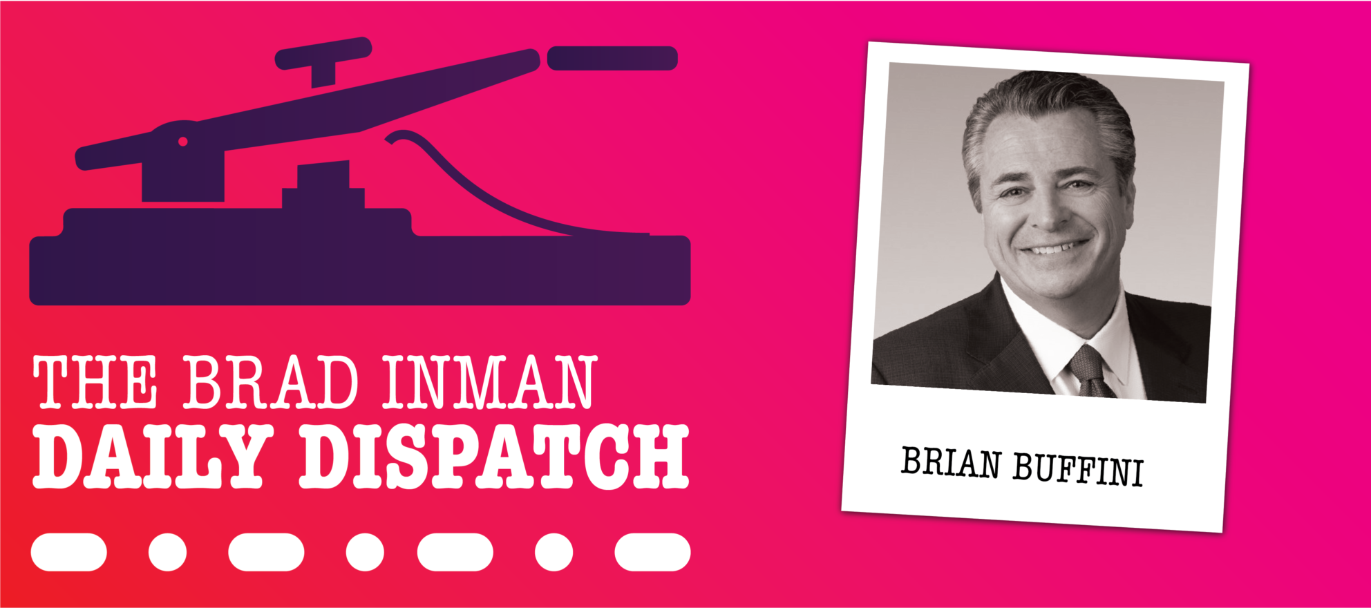 daily dispatch graphic logo with image inlay of brian buffini