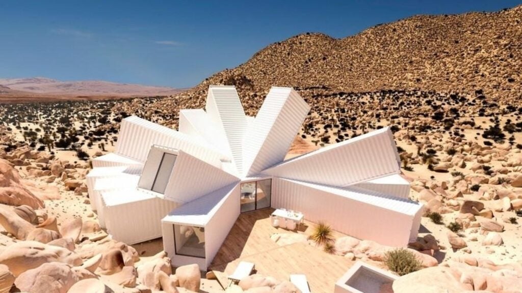 This container house in the middle of the desert can be yours for $3.5M