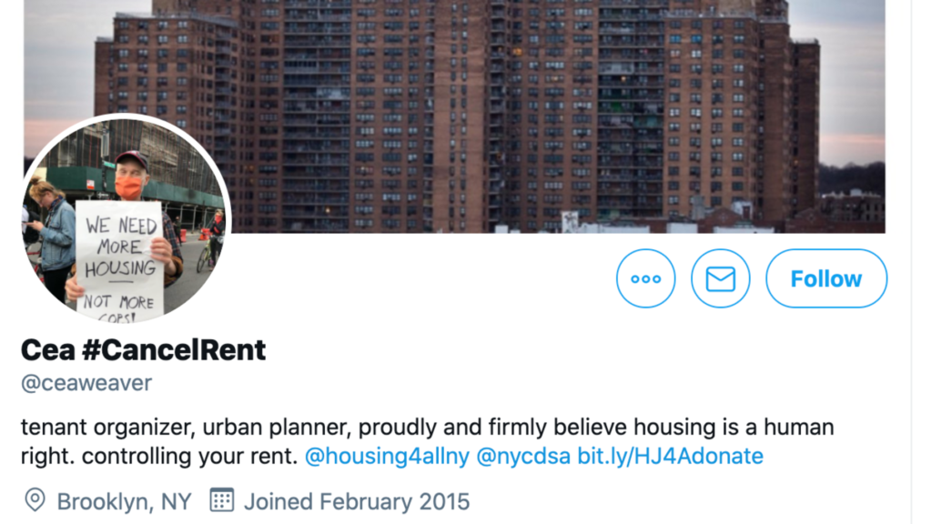 'Cancel rent' activist eyed for NYC planning commission: Report