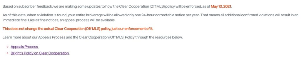 Bright MLS Cracks Down On Abuse Of Pocket Listing Rule Inman