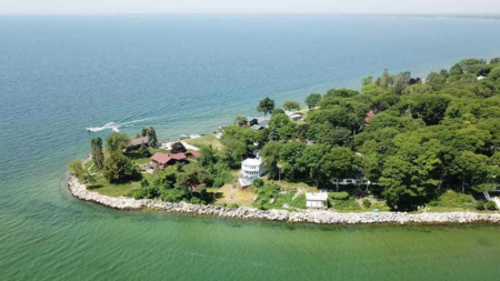 A houseboat that can't sail is for sale in Michigan