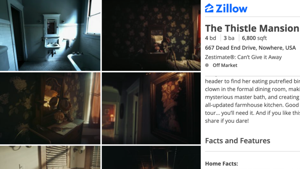 Tour a creepy ‘haunted’ house made by Zillow — if you dare