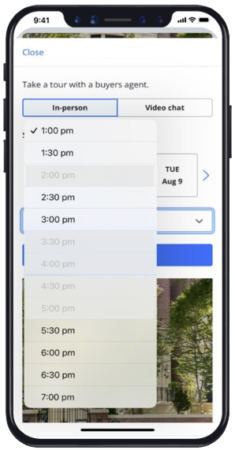 showingtime real-time availability mobile app